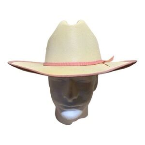 Women’s Lone Star Pride Western Core Hard Straw Hat Size 7.5